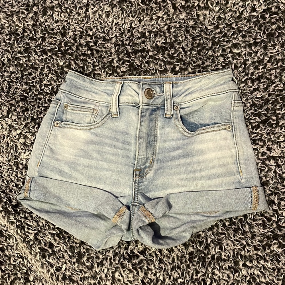 American Eagle super light wash jean shorts